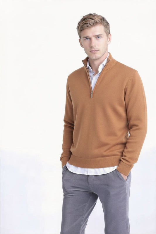 PULL CACHEMIRE COL CAMIONNEUR 51615-20904 CAMEL 51615-20904 CAMEL