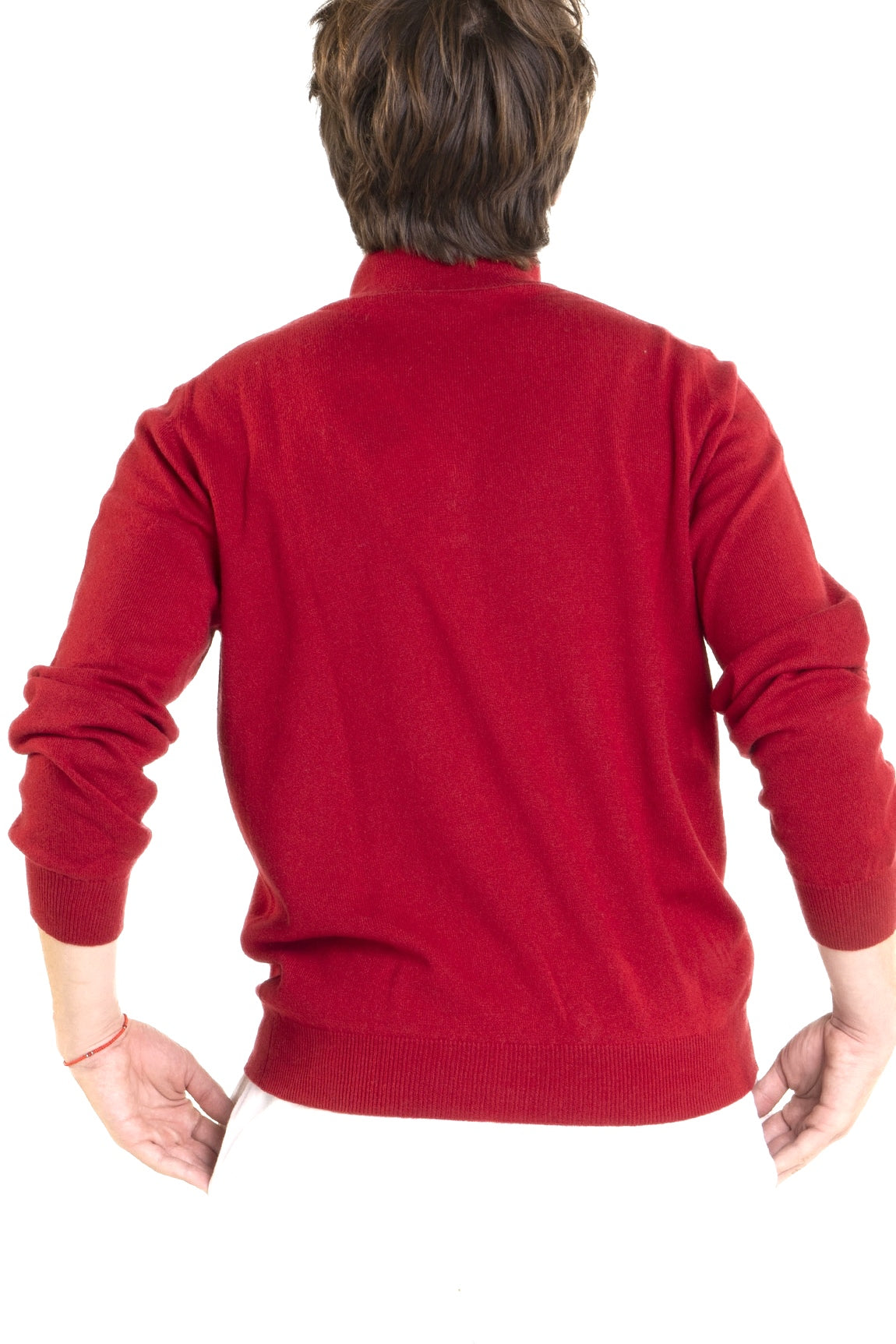 PULL CACHEMIRE COL CAMIONNEUR 54674-54346 CORALRED