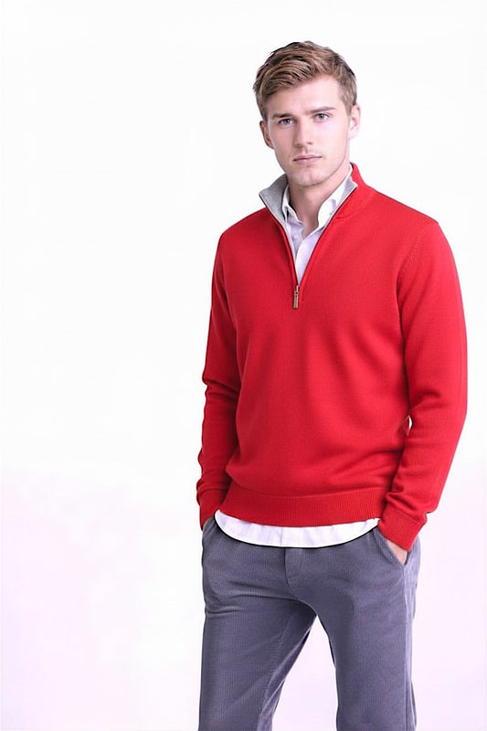 PULL CACHEMIRE COL CAMIONNEUR 54674-54346 CORALRED 54674-54346 CORALRED