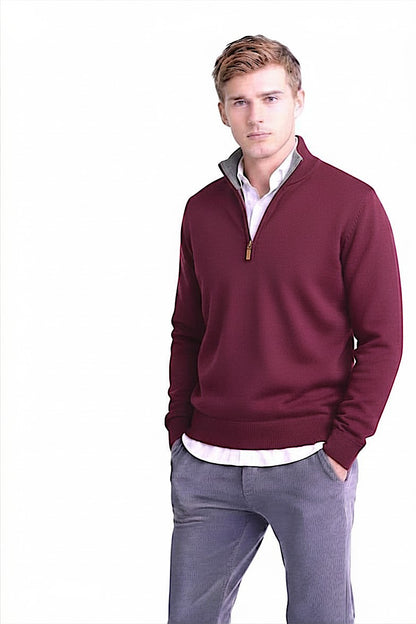 PULL CACHEMIRE COL CAMIONNEUR 60034-191K PLUM 60034-191K PLUM