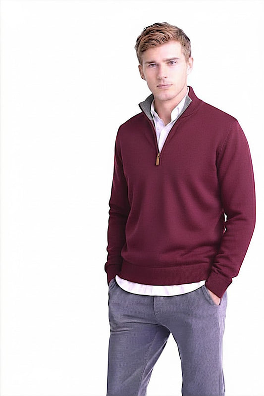 PULL CACHEMIRE COL CAMIONNEUR 60034-191K PLUM 60034-191K PLUM
