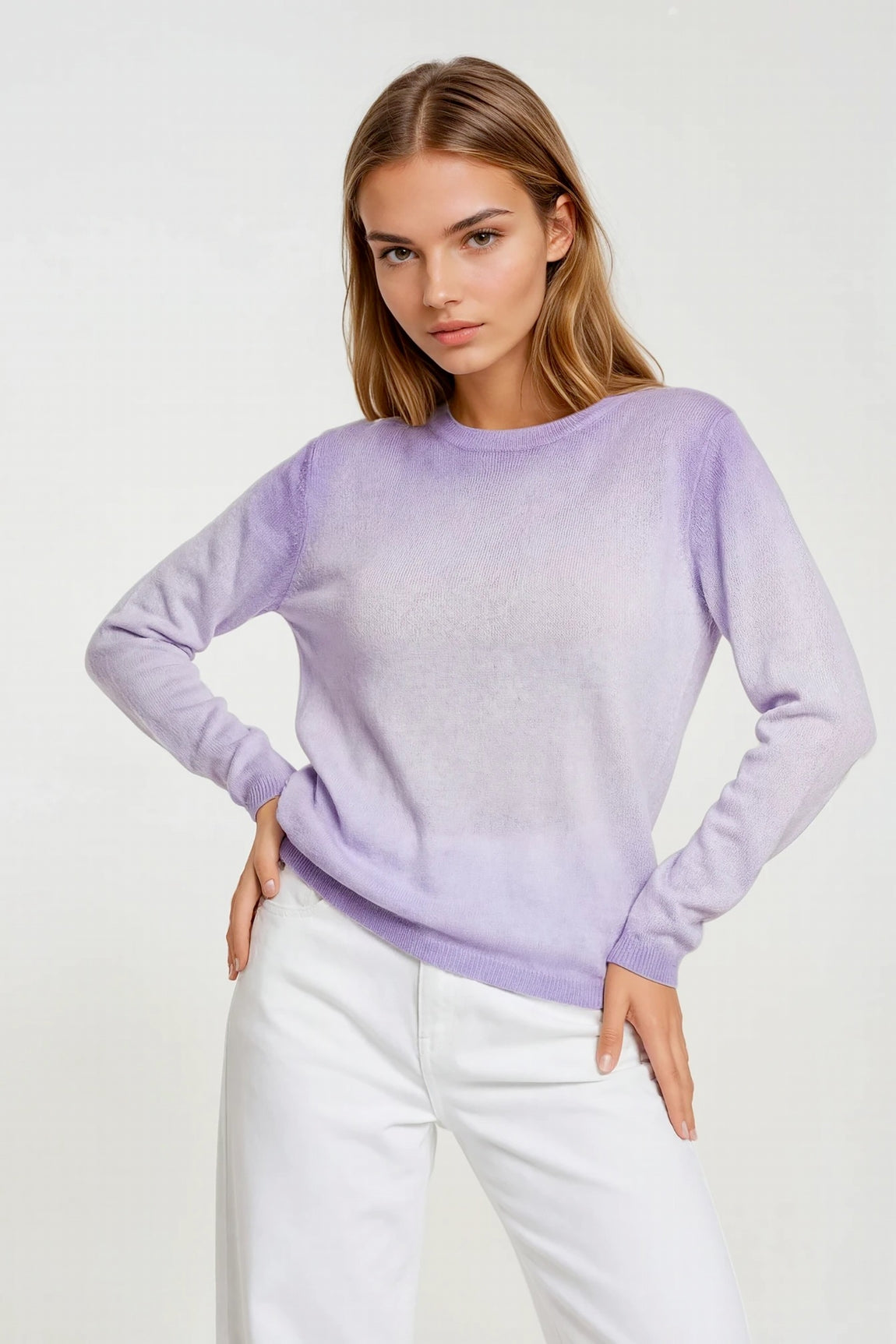 PULL CACHEMIRE COL ROND CAMEL 84459 CAMEL