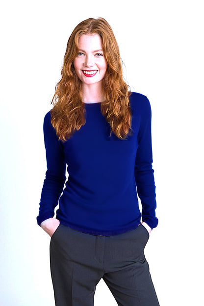 PULL CACHEMIRE COL ROND NIGHT BLUE 21536 NIGHT BLUE