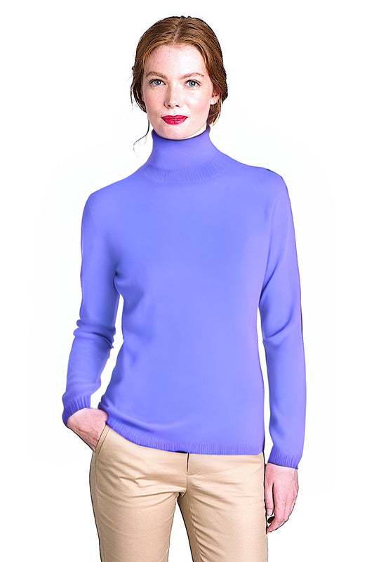 PULL CACHEMIRE COL ROULÉ LAVENDER BLUE 22570 LAVENDER BLUE