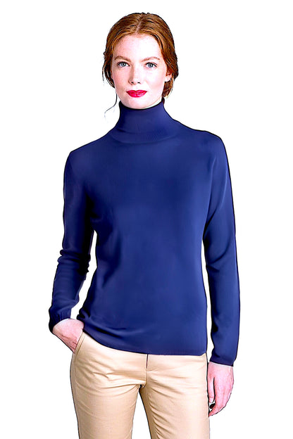 PULL CACHEMIRE COL ROULÉ NIGHT BLUE 21536 NIGHT BLUE