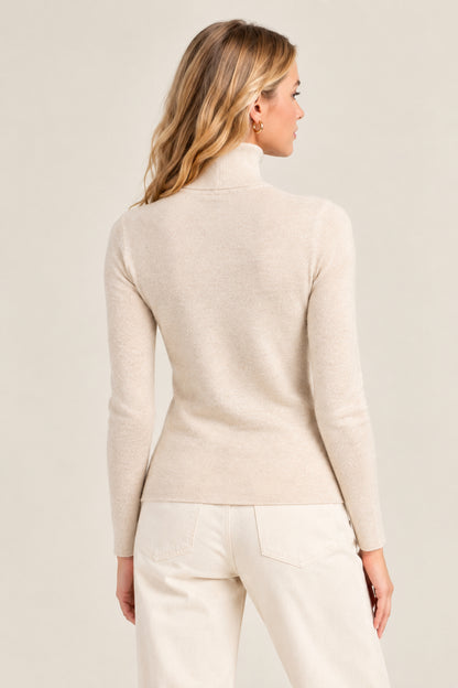 PULL CACHEMIRE COL ROULÉ ORANGE 25716 ORANGE