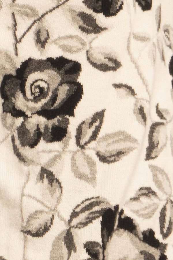 PULL CACHEMIRE INTARSIA WHITE 8001 WHITE