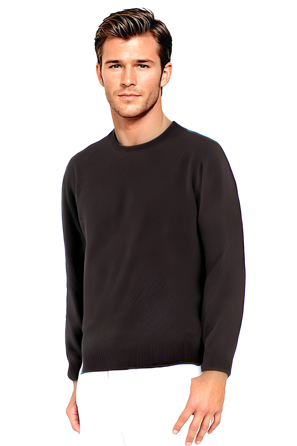 PULL CACHEMIRE RAS DE COU BLACK 8010 BLACK