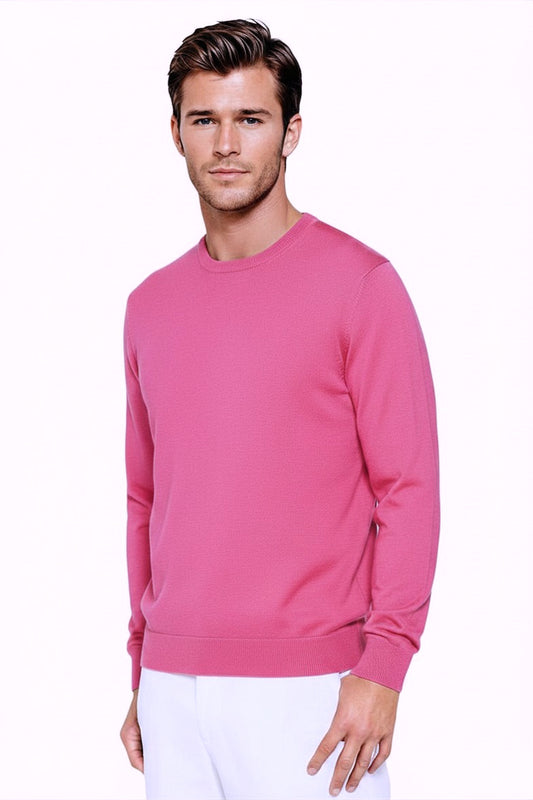 PULL CACHEMIRE RAS DE COU BUBBLE GUM 53236 BUBBLE GUM