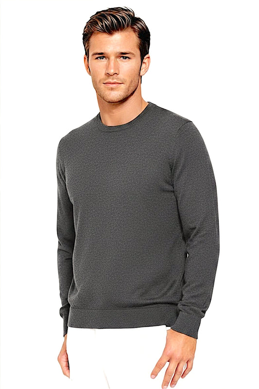PULL CACHEMIRE RAS DE COU DK GREY 53858 DK GREY