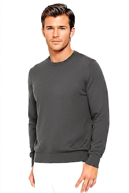 PULL CACHEMIRE RAS DE COU DK GREY 53858 DK GREY