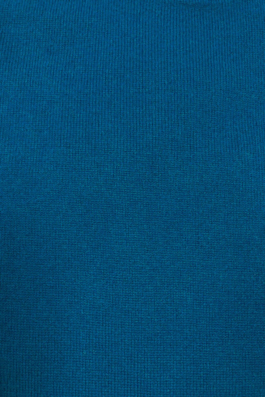 PULL CACHEMIRE RAS DE COU DK TURQ. 53880 DK TURQ.