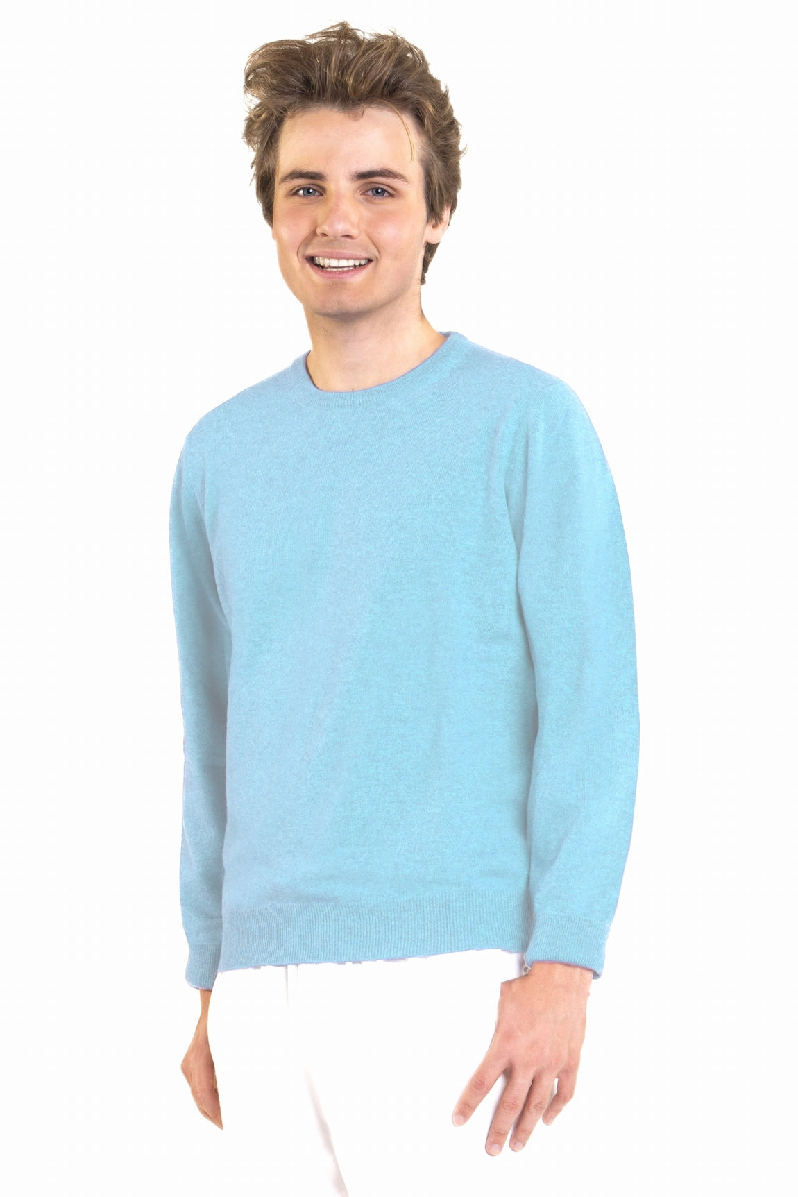 PULL CACHEMIRE RAS DE COU LT BLUE 22335 LT BLUE