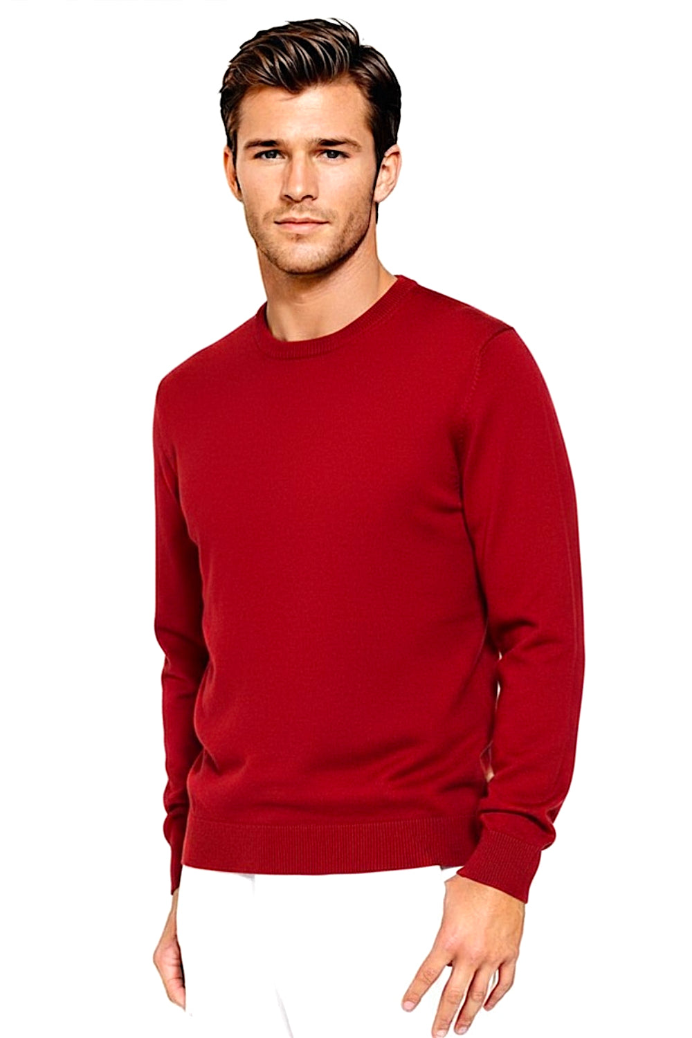 PULL CACHEMIRE RAS DE COU RED 1FM9 RED