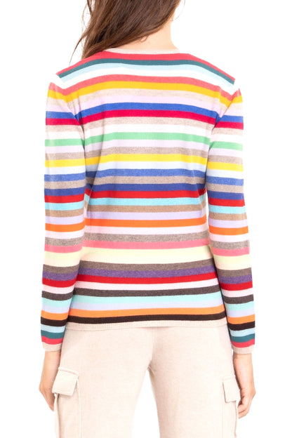 PULL CACHEMIRE RAYURES MULTIC. BLACK