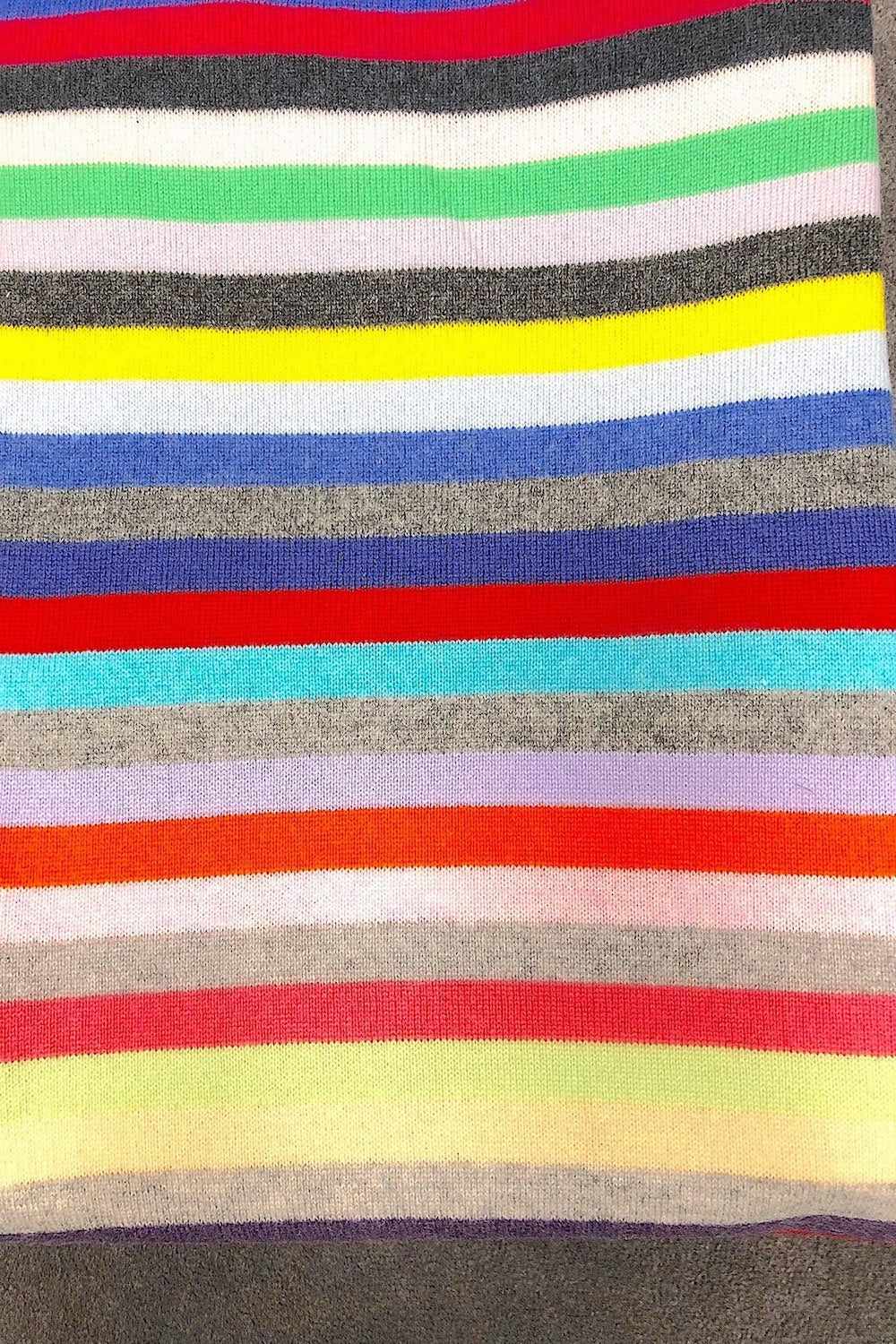 PULL CACHEMIRE RAYURES MULTIC. BLACK 8010 BLACK