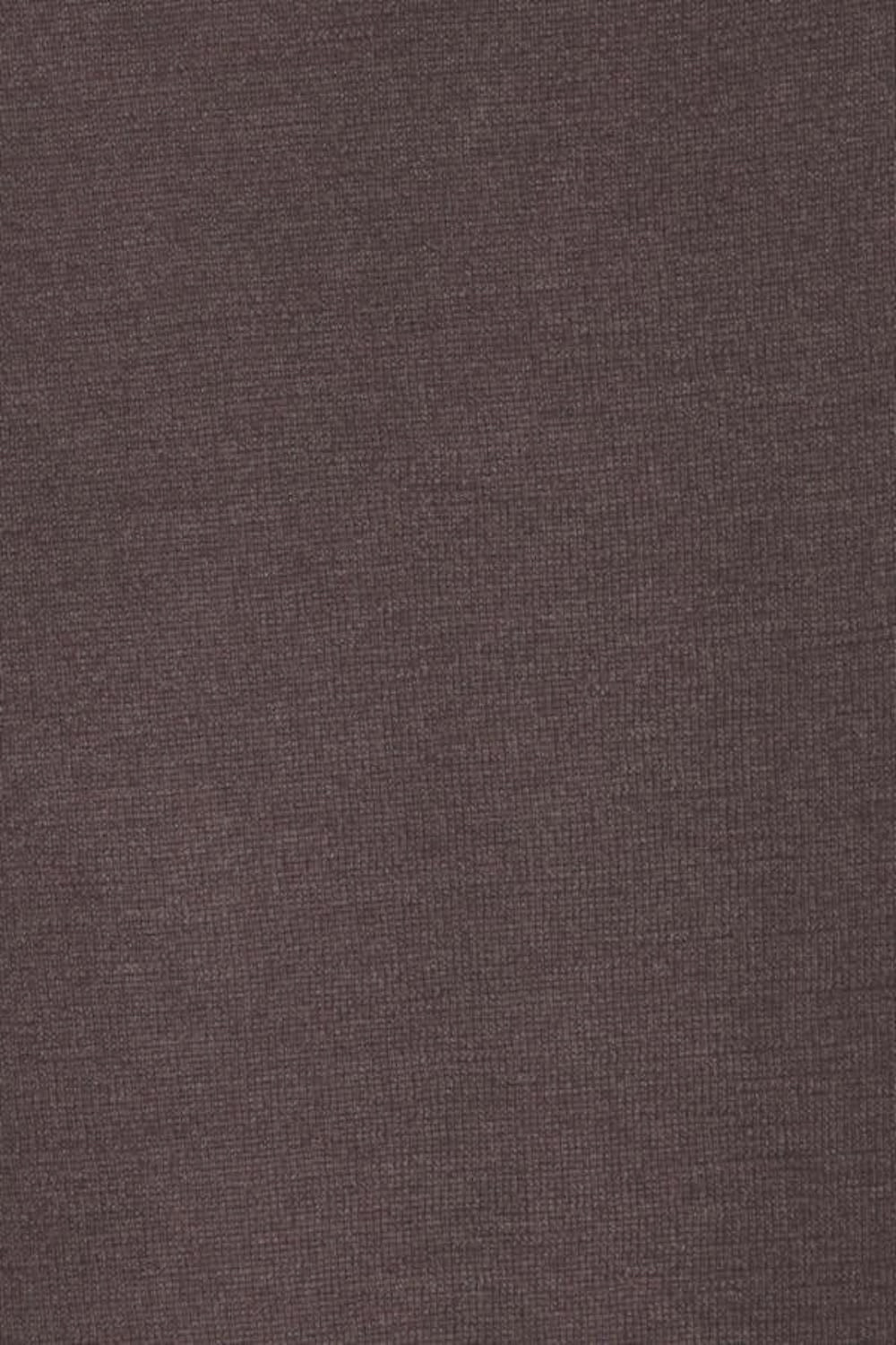 PULL CACHEMIRE-SOIE COL V BROWN 1638 BROWN