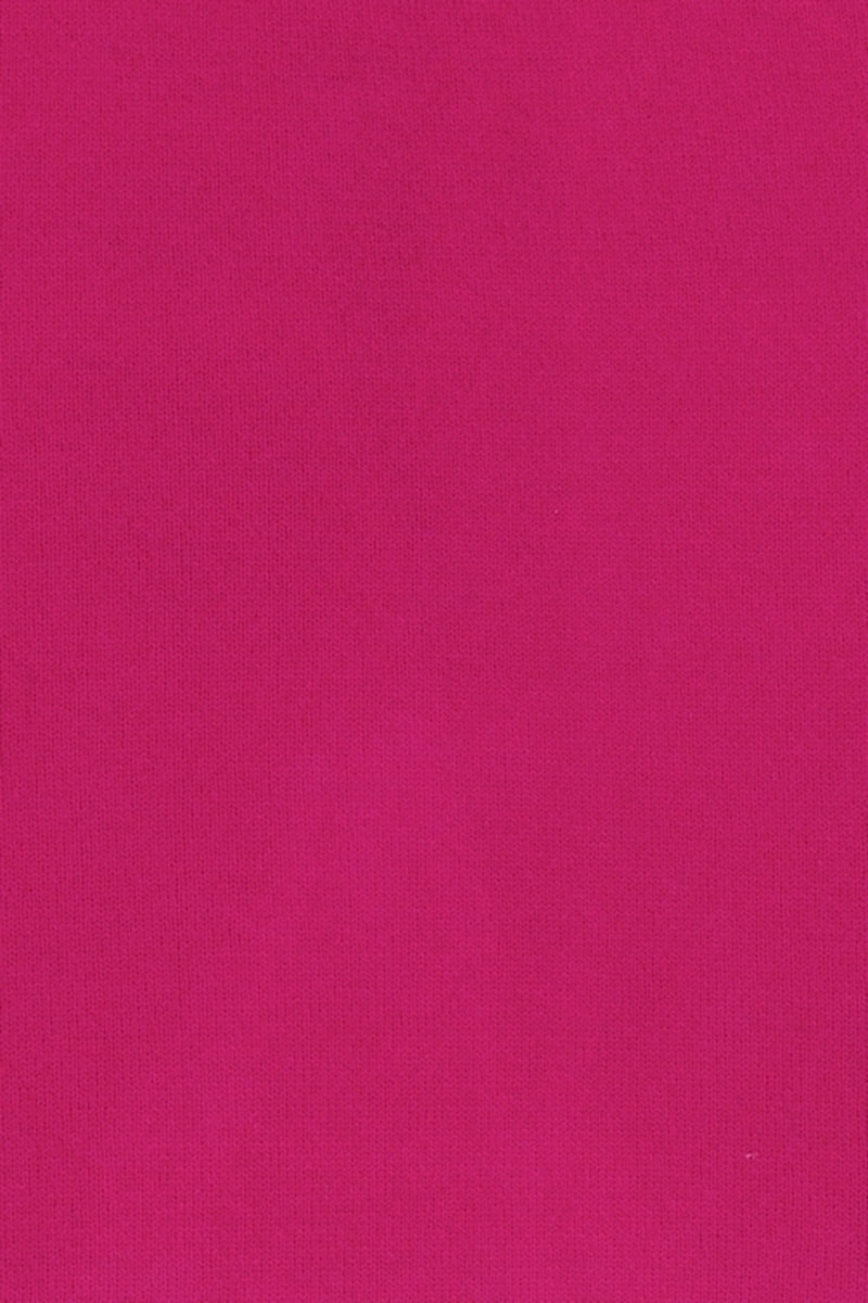 PULL CACHEMIRE-SOIE COL V FUSHIA 54675 FUSHIA