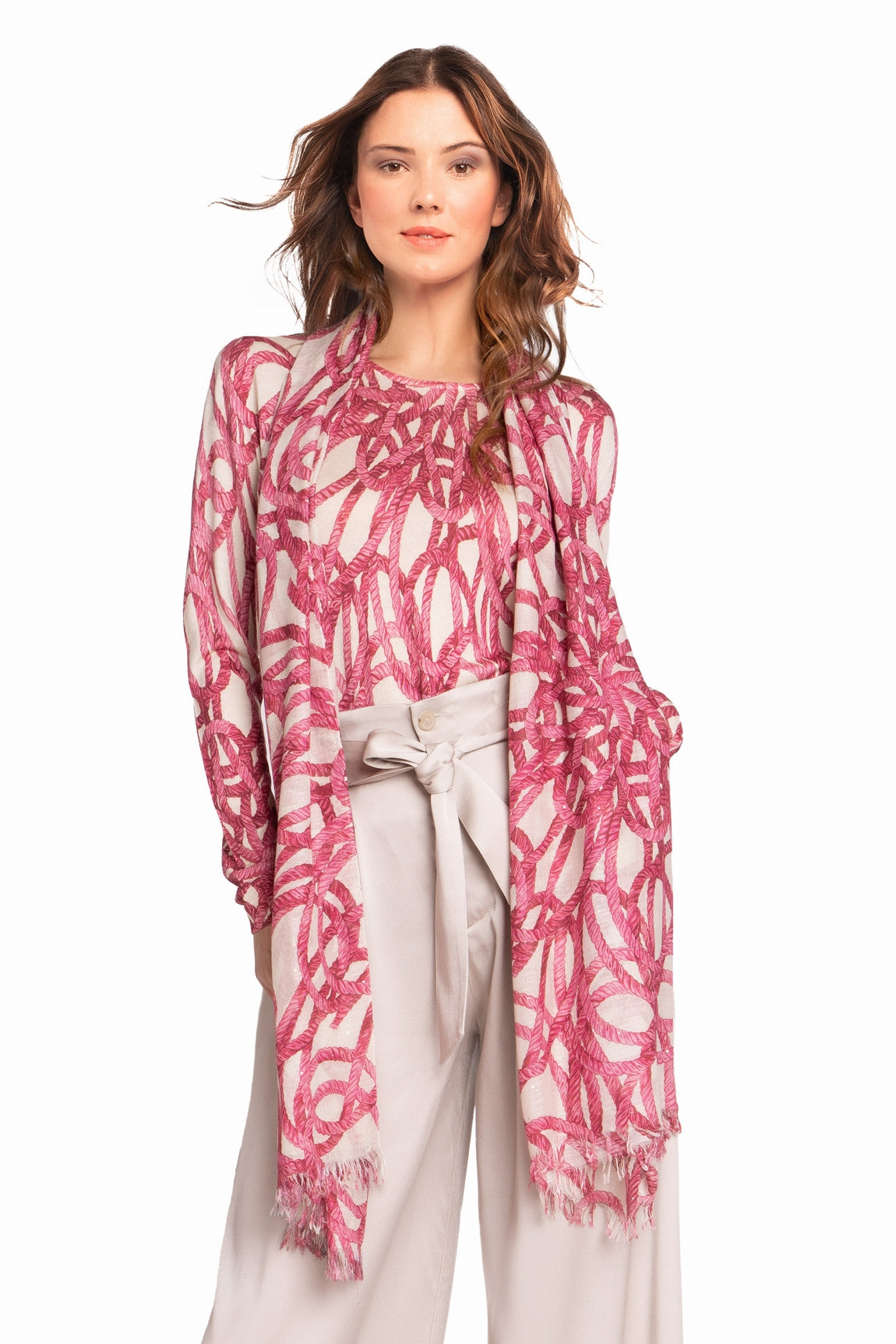 PULL CACHEMIRE-SOIE IMPRIME VAR.1