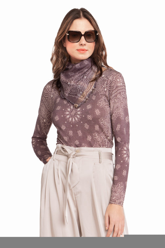 PULL CACHEMIRE-SOIE IMPRIME VAR.1