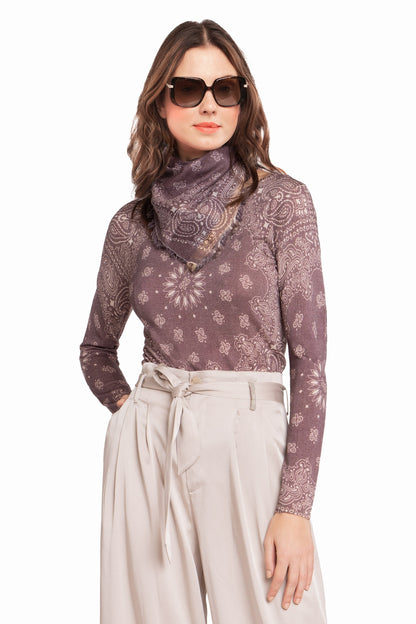 PULL CACHEMIRE-SOIE IMPRIME VAR.1