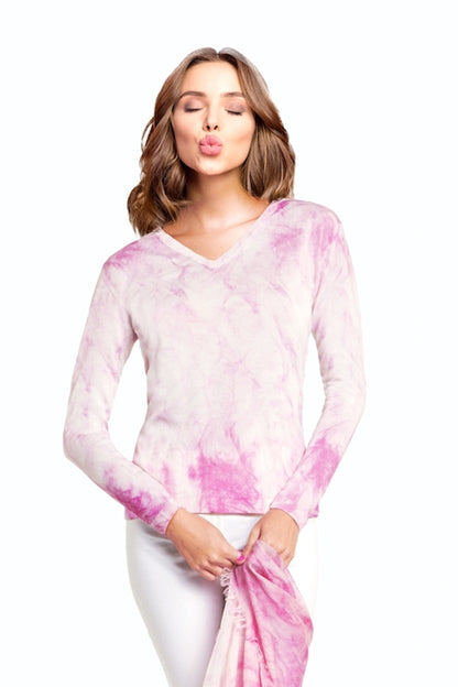 PULL CACHEMIRE-SOIE IMPRIME VAR. 1