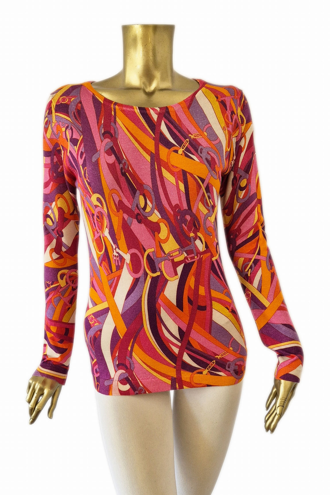 PULL CACHEMIRE-SOIE IMPRIME VAR.1