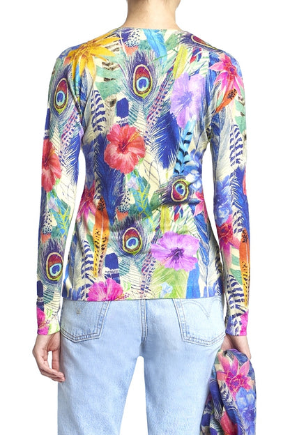 PULL CACHEMIRE-SOIE IMPRIME VAR. 1