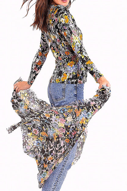 PULL CACHEMIRE-SOIE IMPRIMÉ VAR. 1