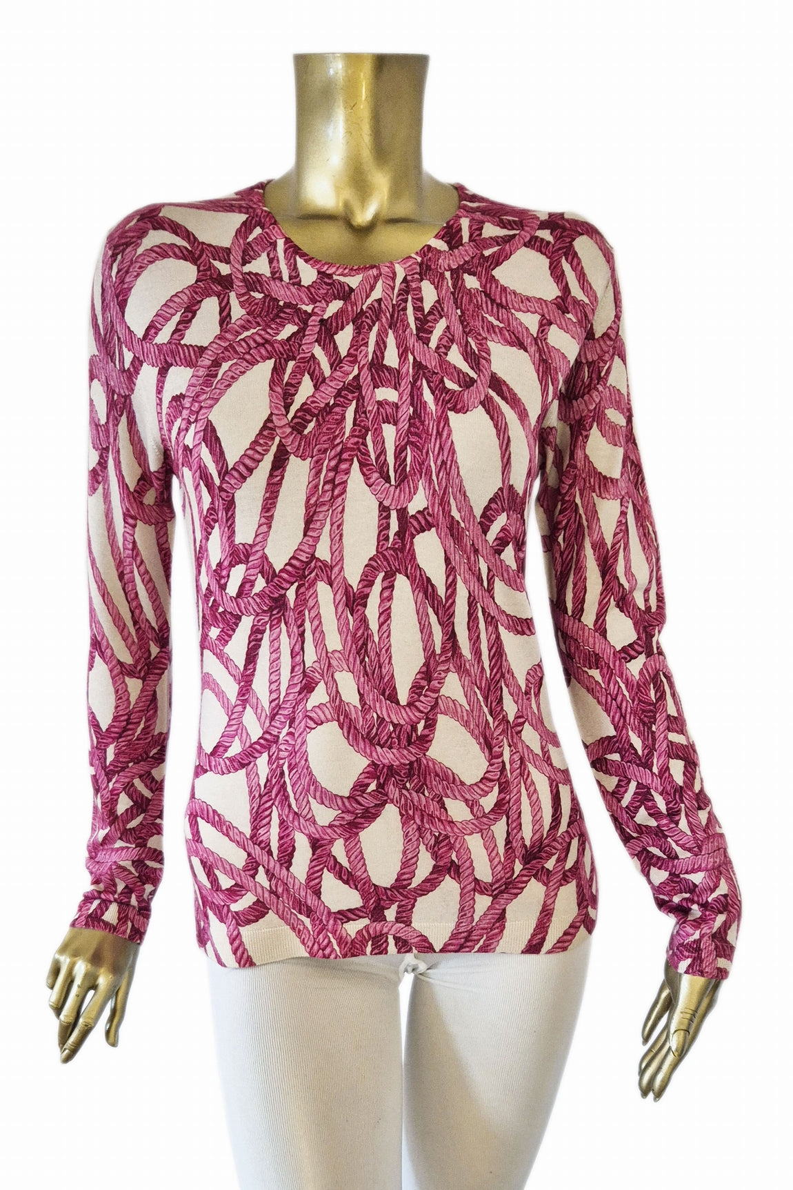 PULL CACHEMIRE-SOIE IMPRIME VAR.1