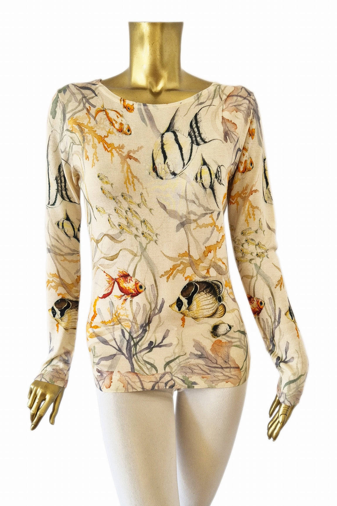 PULL CACHEMIRE-SOIE IMPRIME VAR.1