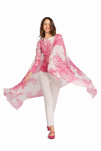 PULL CACHEMIRE-SOIE IMPRIMÉ VAR.1