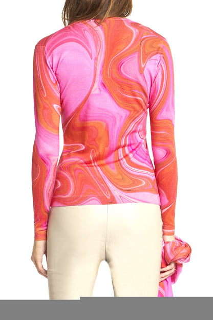 PULL CACHEMIRE-SOIE IMPRIME VAR. 1