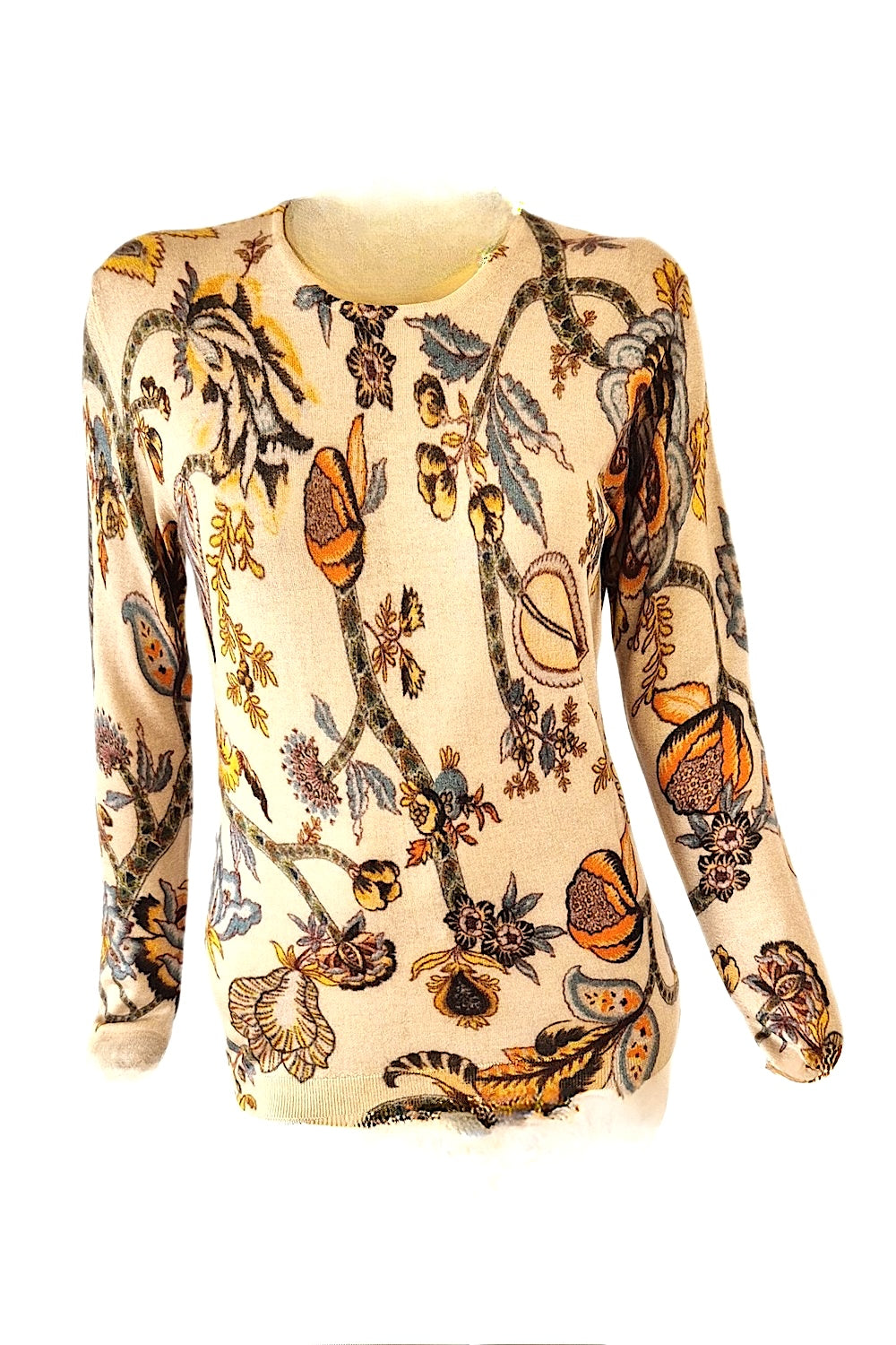 PULL CACHEMIRE-SOIE IMPRIME VAR.1