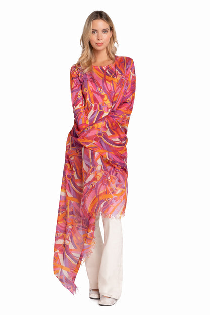 PULL CACHEMIRE-SOIE IMPRIME VAR.1