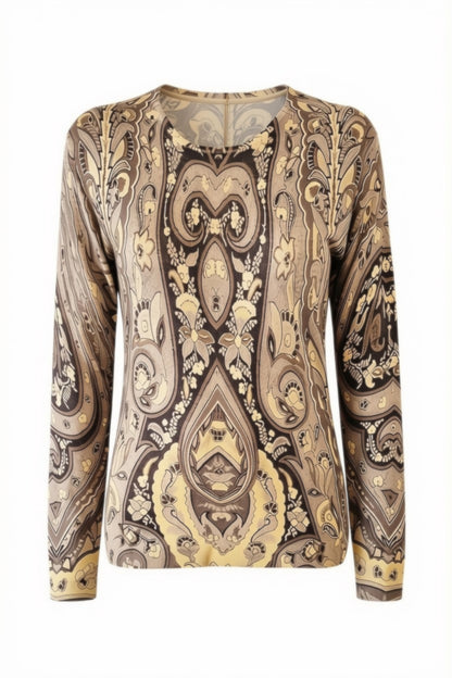PULL CACHEMIRE-SOIE IMPRIME VAR.1 VAR.1