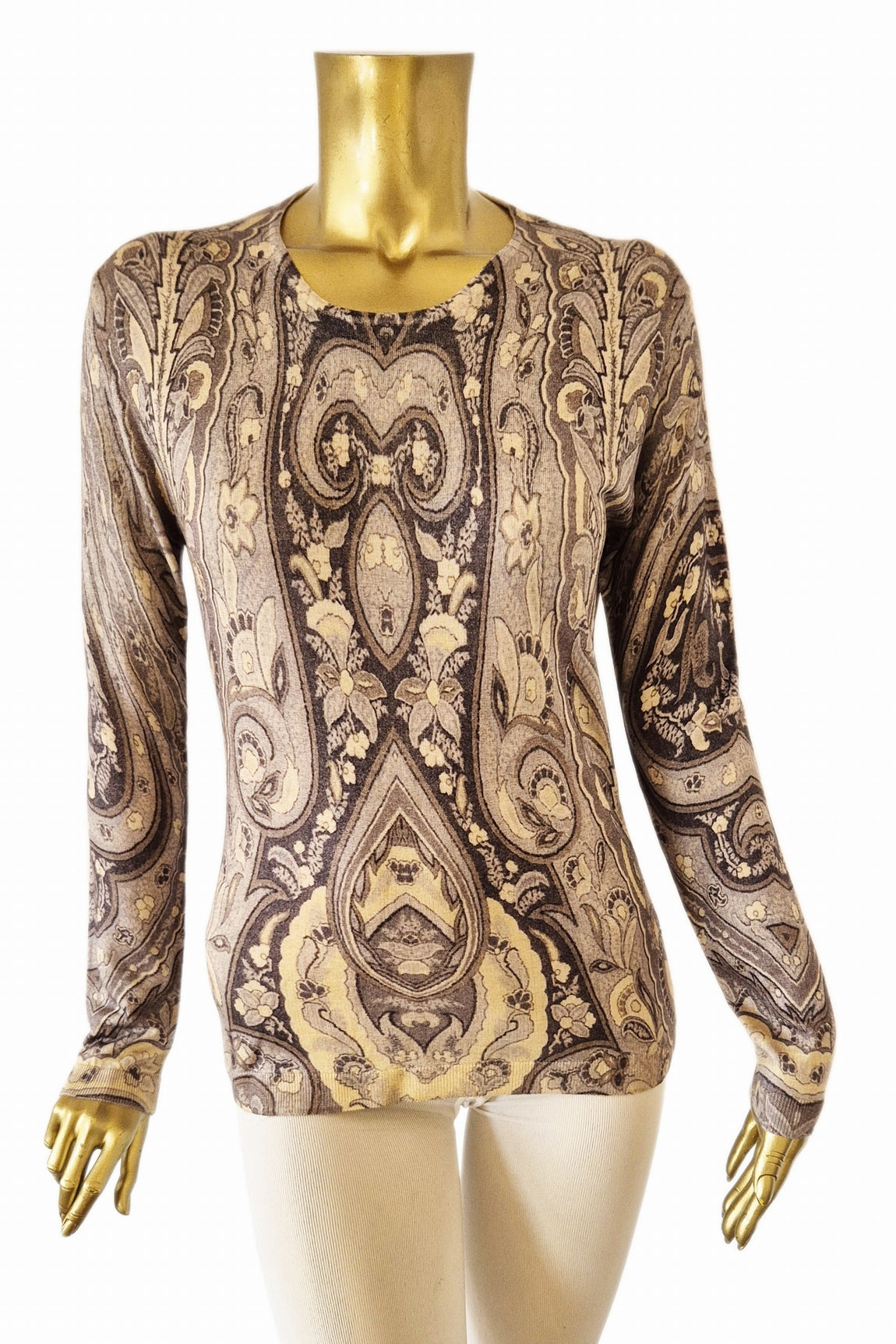 PULL CACHEMIRE-SOIE IMPRIME VAR.1 VAR.1