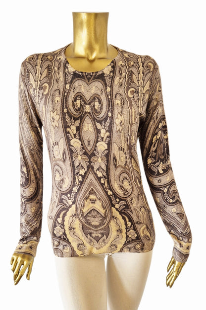 PULL CACHEMIRE-SOIE IMPRIME VAR.1 VAR.1