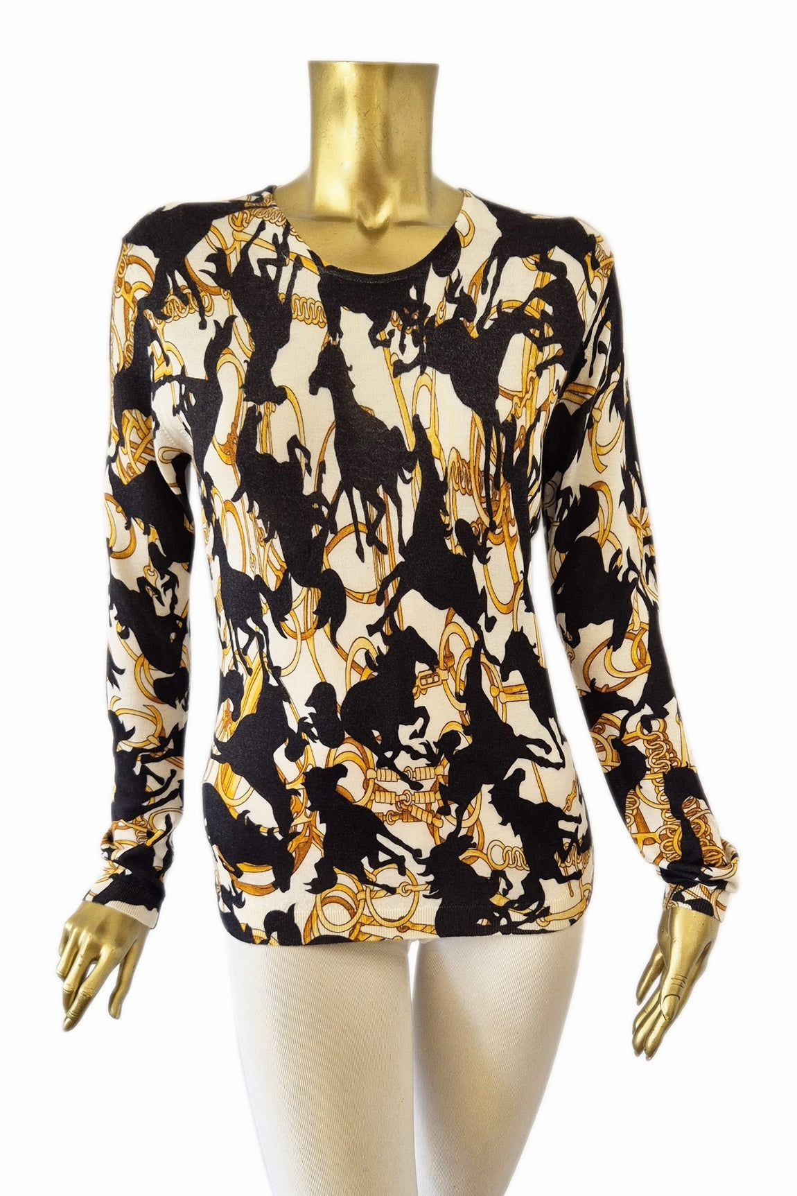 PULL CACHEMIRE-SOIE IMPRIME VAR.1 VAR.1
