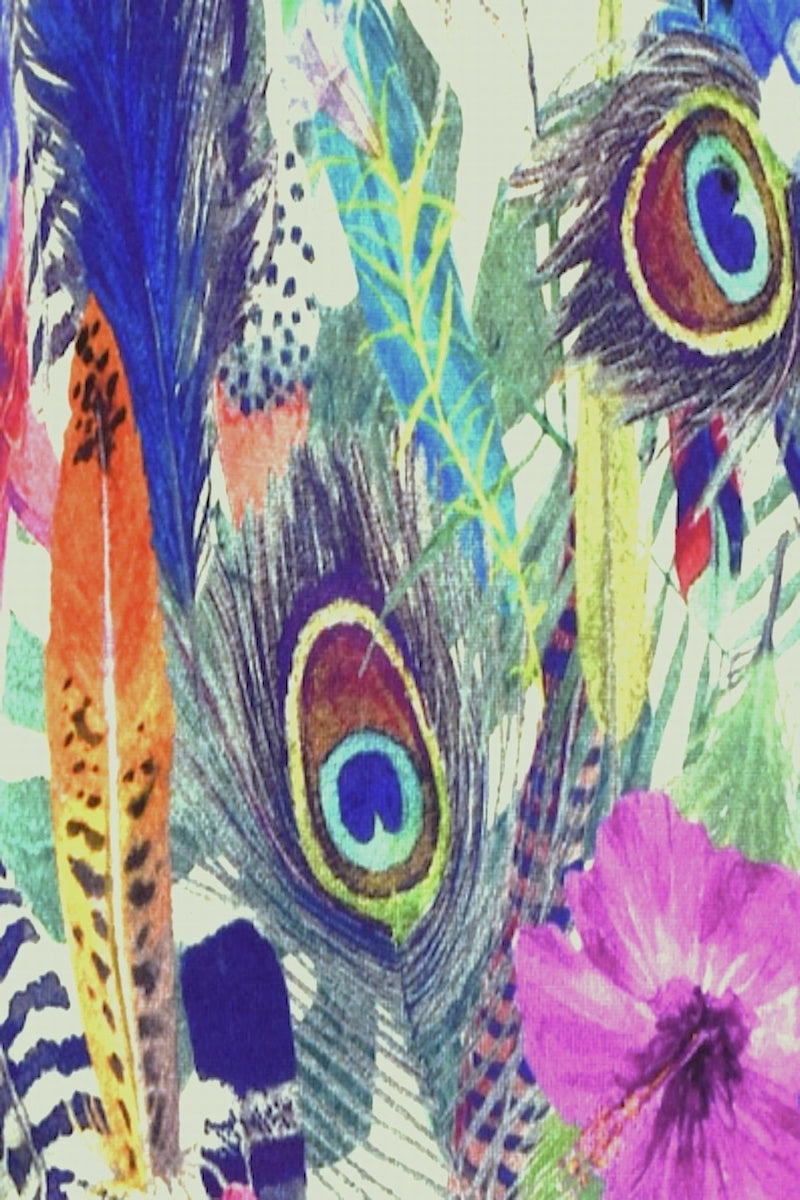 PULL CACHEMIRE-SOIE IMPRIME VAR. 1 VAR. 1