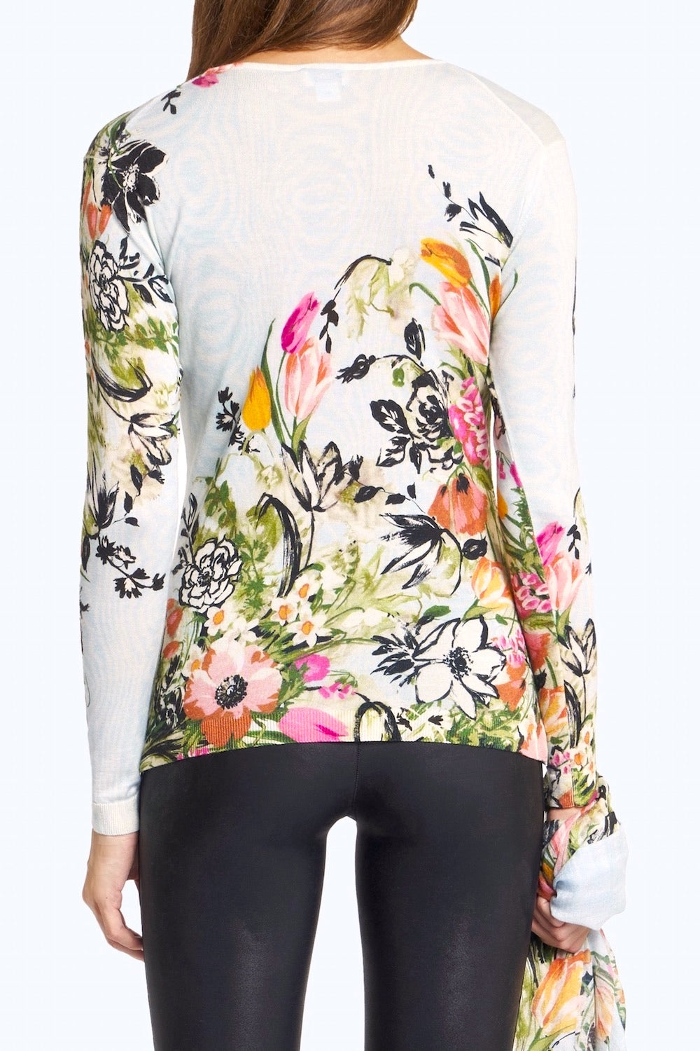 PULL CACHEMIRE-SOIE IMPRIME VAR1