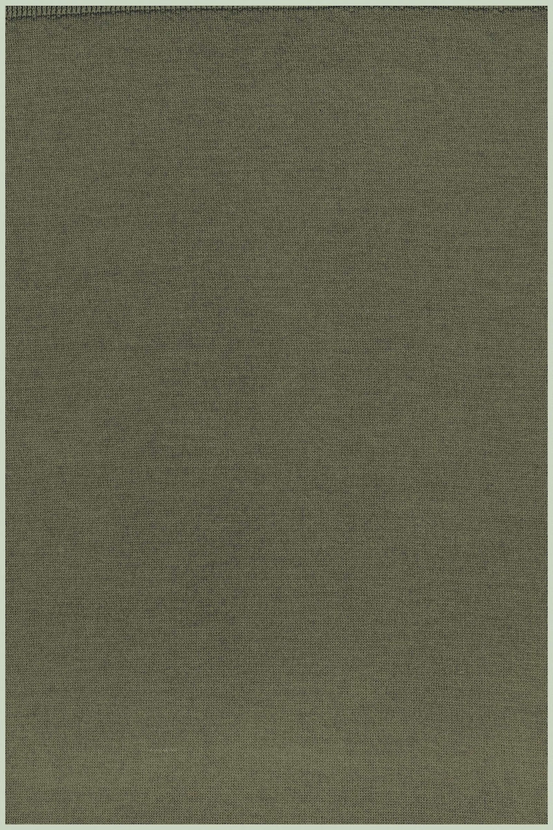 PULL CACHEMIRE-SOIE UNI COL U KAKI 34754 KAKI