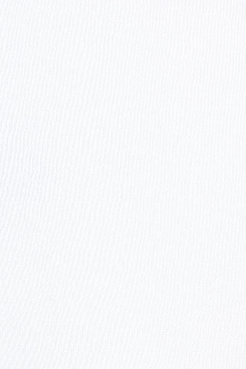 PULL CACHEMIRE-SOIE UNI COL U WHITE 8001 WHITE