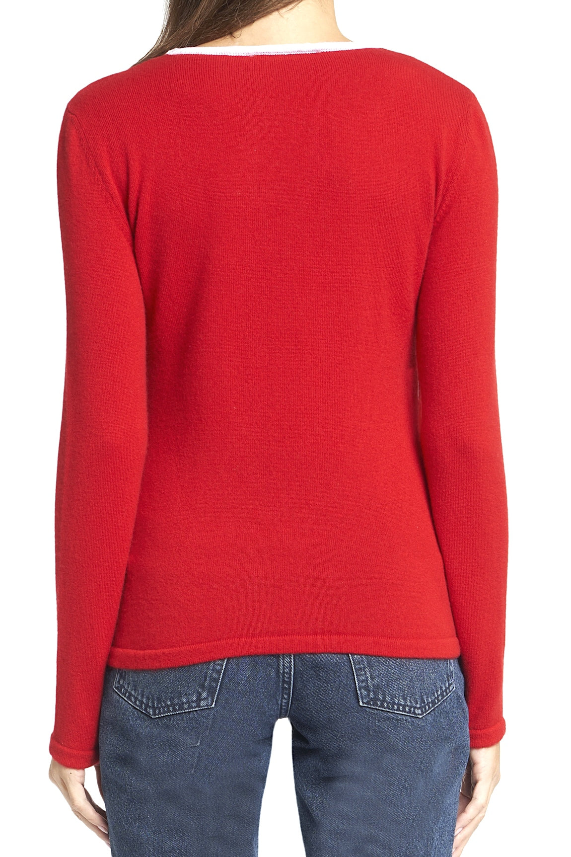 PULL CACHEMIRE WOODSTOCK RED