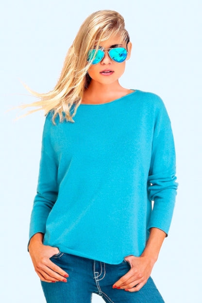 PULL COL BATEAU CACHEM. AMPLE MED GREY