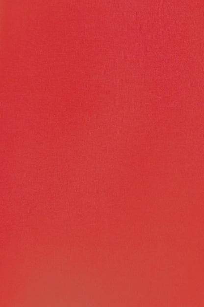 PULL COL ROND CACHEM-SOIE UNI CORAL RED 54674 CORAL RED