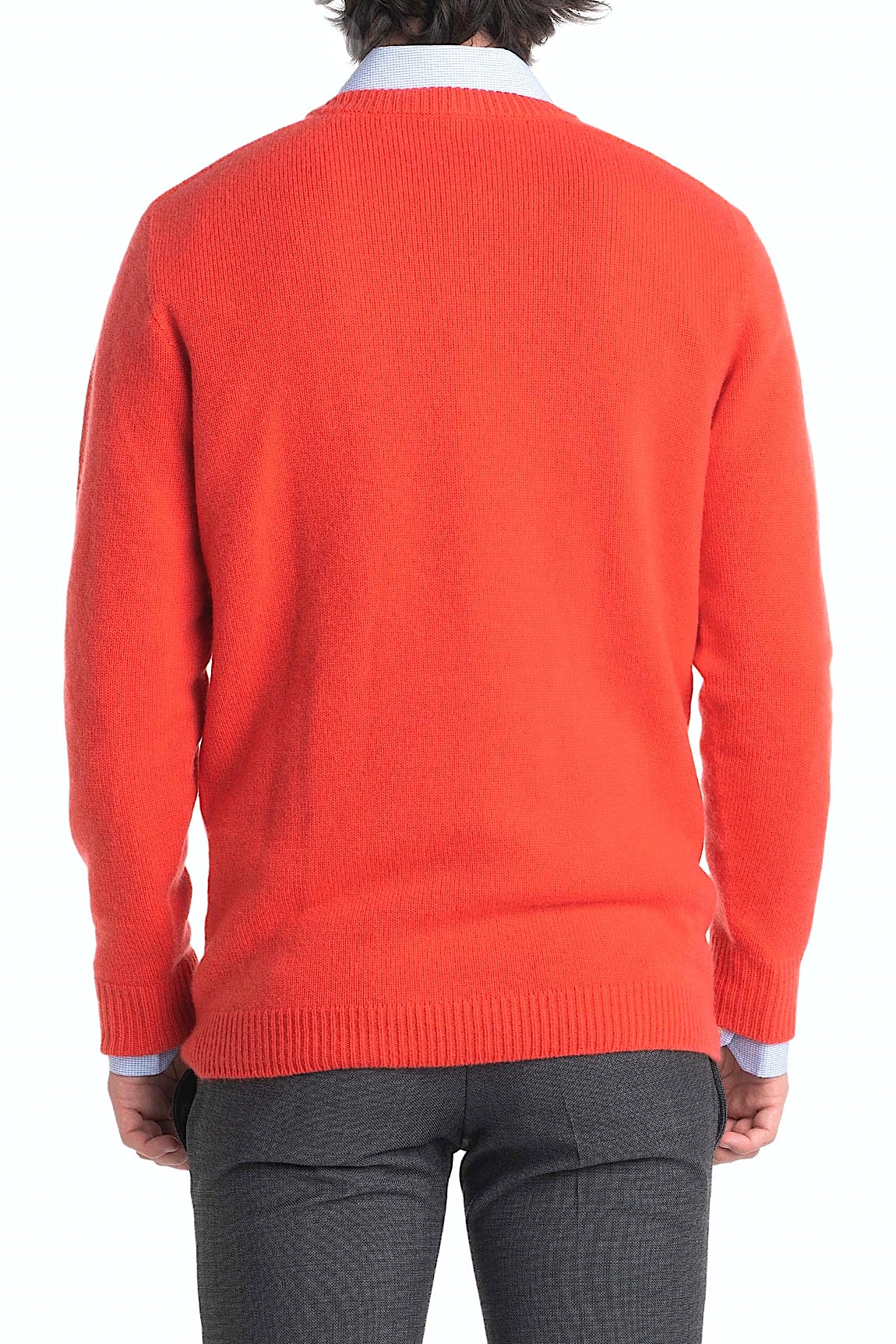 PULL COL ROND CACHEMIRE 2-FILS BLUE