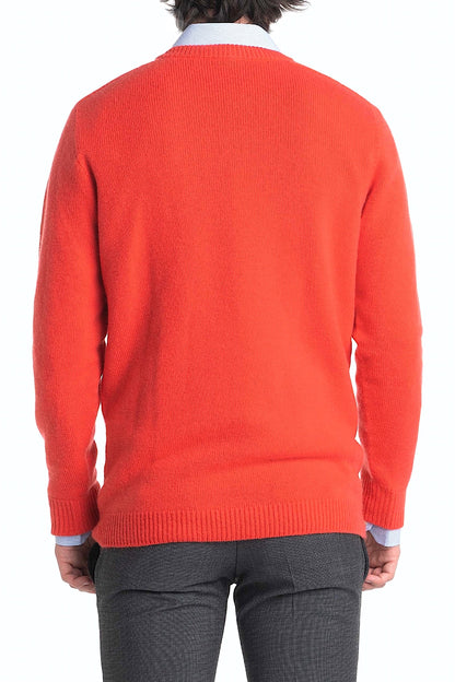 PULL COL ROND CACHEMIRE 2-FILS CAMEL