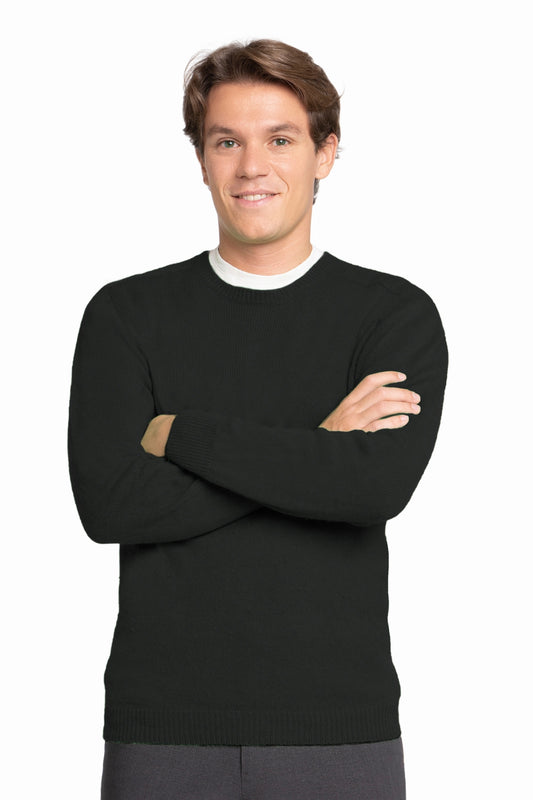 PULL COL ROND CACHEMIRE 3-FILS CHARCOAL 9653 CHARCOAL