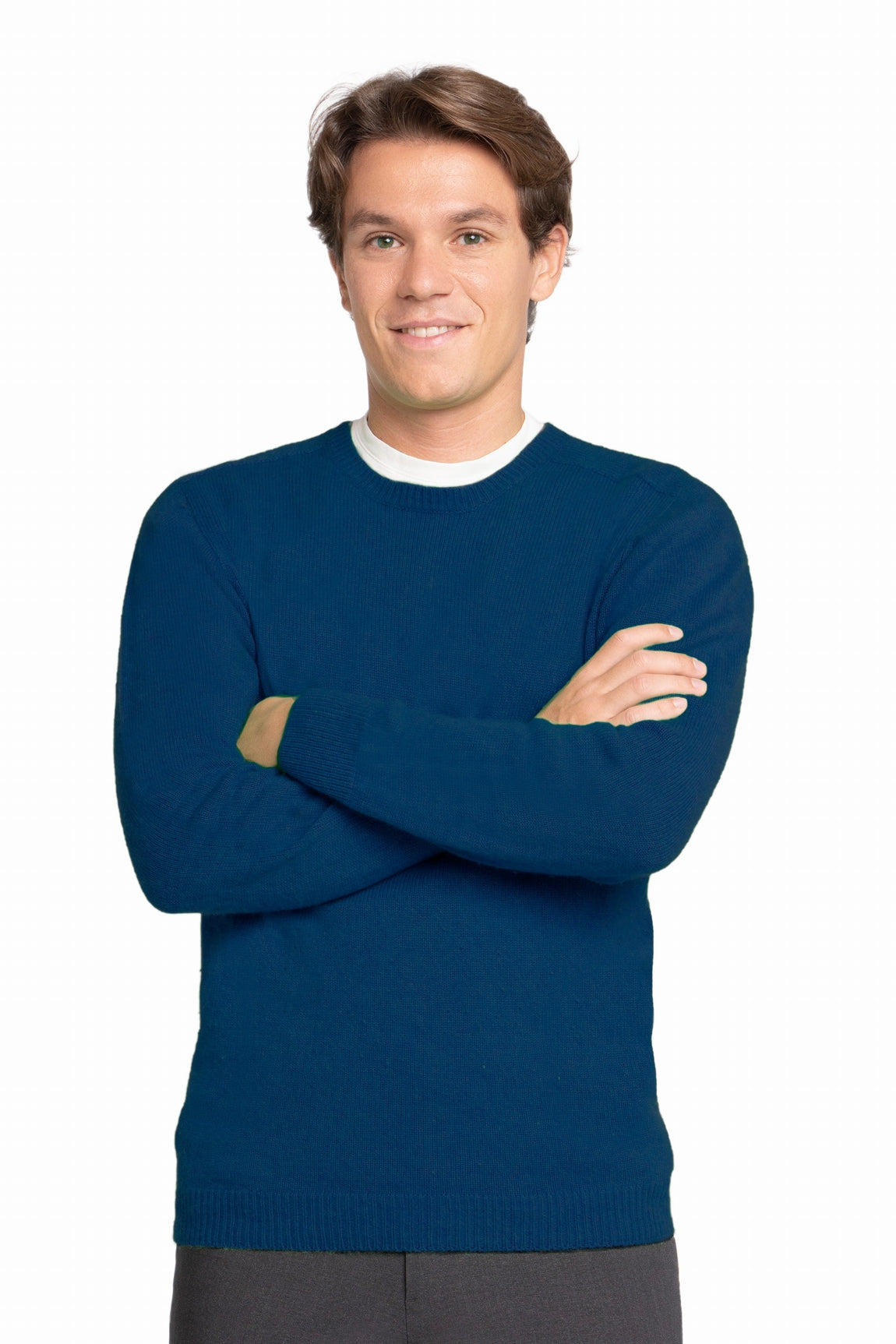 PULL COL ROND CACHEMIRE 3-FILS LT JEANS 717542 LT JEANS